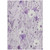 3' X 5' Lavender And Lilac Floral Washable Indoor Outdoor Area Rug Transitional Style - Lavender, Lilac Color