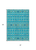 3' X 5' Teal Blue Ivory And Gold Geometric Washable Indoor Outdoor Area Rug