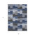 3' X 5' Navy Blue And Sky Blue Geometric Washable Indoor Outdoor Area Rug Transitional Style - Navy Blue, Sky Blue Color