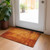 2' X 3' Orange Abstract Washable Non Skid Indoor Outdoor Area Rug Transitional Style - Orange Color