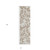 2' X 8' Taupe and Ivory Floral Washable Non Skid Indoor Outdoor Runner Rug