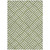 5' X 8' Olive Green And Ivory Geometric Washable Indoor Outdoor Area Rug