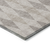 8' Runner Beige Taupe and Brown Geometric Washable Non Skid Indoor Outdoor Runner Rug
