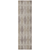 8' Runner Beige Taupe and Brown Geometric Washable Non Skid Indoor Outdoor Runner Rug