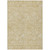 3' X 5' Gold And Beige Floral Washable Indoor Outdoor Area Rug Transitional Style - Gold, Beige Color