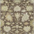 5' X 8' Chocolate And Beige Floral Washable Indoor Outdoor Area Rug - Chocolate, Beige