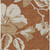 3' X 5' Terra Cotta And Beige Floral Washable Indoor Outdoor Area Rug