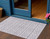 3' X 5' Lavender And Ivory Geometric Washable Indoor Outdoor Area Rug - Lavender, Ivory