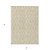 3' X 5' Beige Taupe And Tan Geometric Washable Indoor Outdoor Area Rug