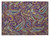 2' X 3' Purple Paisley Washable Non Skid Indoor Outdoor Area Rug