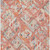 3' X 5' Coral And Orange Geometric Washable Indoor Outdoor Area Rug