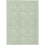 3' X 5' Mint Green And Ivory Geometric Washable Indoor Outdoor Area Rug - 880016814477
