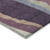 5' X 8' Plum Purple And Ivory Abstract Washable Indoor Outdoor Area Rug