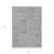 5' X 8' Gray And Ivory Geometric Washable Indoor Outdoor Area Rug - Gray, Ivory