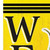 36" Yellow Black And Green Solid Wood Tropical Floral Welcome Porch Sign