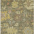 3' X 5' Artichoke Green Coral And Brown Floral Washable Indoor Outdoor Area Rug