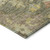 3' X 5' Artichoke Green Coral And Brown Floral Washable Indoor Outdoor Area Rug