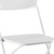 Set of Four White Metal Outdoor Folding Stacking Dining Chairs