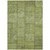 5' X 8' Fern Green And Artichoke Green Patchwork Washable Indoor Outdoor Area Rug