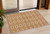3' X 5' Copper And Ivory Geometric Washable Indoor Outdoor Area Rug