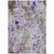 5' X 8' Purple Lavender And Artichoke Green Floral Washable Indoor Outdoor Area Rug
