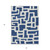 5' X 8' Navy Blue And Ivory Abstract Washable Indoor Outdoor Area Rug Transitional Style - Navy Blue, Ivory Color