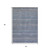 5' X 8' Blue And Sky Blue Striped Washable Indoor Outdoor Area Rug