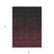 3' X 5' Merlot And Charcoal Abstract Washable Indoor Outdoor Area Rug