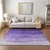 5' X 8' Purple Lilac And Lavender Ombre Washable Indoor Outdoor Area Rug