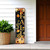 36" Black Gold And Orange Halloween Skeleton Solid Wood Porch Sign