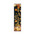 36" Black Gold And Orange Halloween Skeleton Solid Wood Porch Sign