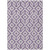 5' X 8' Purple And Ivory Geometric Washable Indoor Outdoor Area Rug - 608219152260