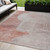 5' X 8' Salmon And Beige Geometric Washable Indoor Outdoor Area Rug - Salmon, Beige