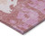 3' X 5' Blush And Pink Abstract Washable Indoor Outdoor Area Rug