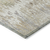 5' X 8' Ivory And Taupe Striped Washable Indoor Outdoor Area Rug