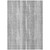 3' X 5' Silver Gray And Graphite Botanical Leaves Washable Indoor Outdoor Area Rug