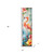 36" Blue Coral And Pink Solid Wood Tropical Floral Flamingo Porch Sign
