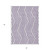 3' X 5' Purple and White Geometric Washable Non Skid Indoor Outdoor Area Rug