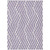 3' X 5' Purple and White Geometric Washable Non Skid Indoor Outdoor Area Rug