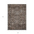 5' X 8' Dark Brown Brown And Taupe Oriental Washable Indoor Outdoor Area Rug