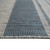 8' X 10' Blue and Gray Striped Stain Resistant Indoor Outdoor Area Rug