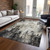 5' X 8' Black Ivory And Beige Abstract Washable Indoor Outdoor Area Rug - Black, Ivory, Beige
