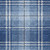 5' X 8' Navy Blue Black And Ivory Plaid Washable Indoor Outdoor Area Rug