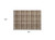2' X 3' Chocolate and Ivory Plaid Washable Non Skid Indoor Outdoor Area Rug