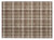 2' X 3' Chocolate and Ivory Plaid Washable Non Skid Indoor Outdoor Area Rug
