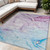 5' X 8' Purple Abstract Washable Non Skid Indoor Outdoor Area Rug - 608219204266