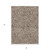 3' X 5' Brown And Beige Abstract Washable Indoor Outdoor Area Rug Transitional Style - Brown, Beige Color