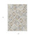 5' X 8' Ivory And Cream Geometric Washable Indoor Outdoor Area Rug