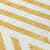 8' Runner Gold and White Geometric Washable Non Skid Indoor Outdoor Runner Rug