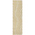 8' Runner Gold and White Geometric Washable Non Skid Indoor Outdoor Runner Rug